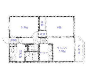 東京都練馬区高野台５丁目 賃貸マンション 2DK