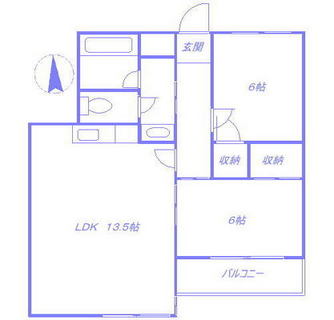 東京都練馬区大泉町６丁目 賃貸マンション 2LDK