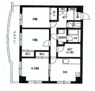 東京都練馬区関町北１丁目 賃貸マンション 3SDK