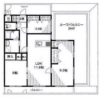 東京都練馬区下石神井５丁目 賃貸マンション 3LDK