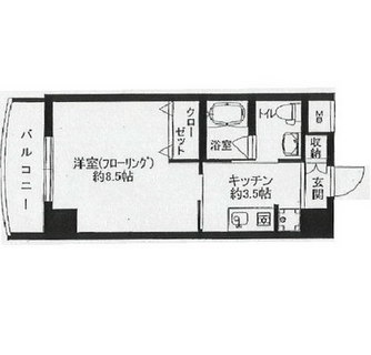 東京都練馬区田柄５丁目 賃貸マンション 1K