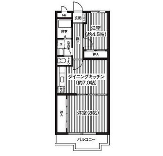 東京都練馬区石神井町６丁目 賃貸マンション 2DK