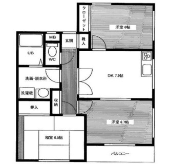 東京都練馬区南田中４丁目 賃貸マンション 3DK