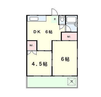 東京都練馬区向山２丁目 賃貸アパート 2DK