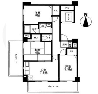 東京都練馬区貫井１丁目 賃貸マンション 3DK