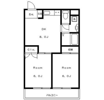 東京都練馬区北町６丁目 賃貸マンション 2DK