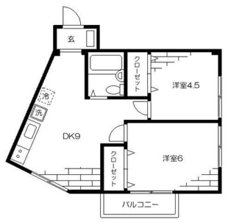 東京都練馬区豊玉上１丁目 賃貸マンション 2DK