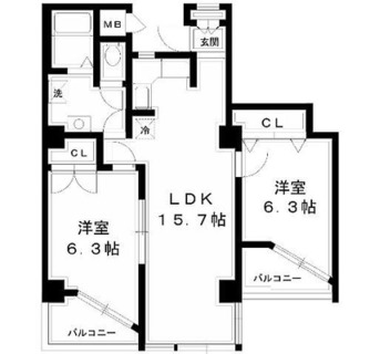 東京都練馬区向山２丁目 賃貸マンション 2LDK