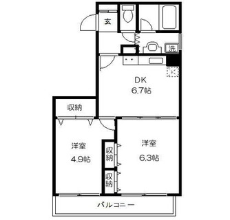 東京都練馬区豊玉北５丁目 賃貸マンション 2DK