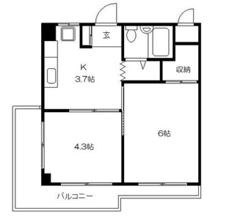 東京都練馬区豊玉中２丁目 賃貸マンション 2K