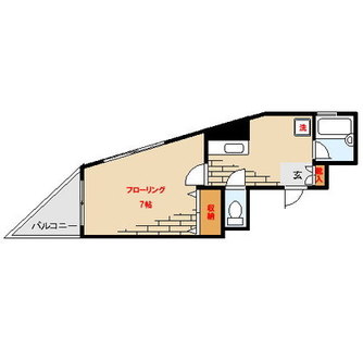 東京都練馬区豊玉上２丁目 賃貸マンション 1K