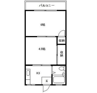 東京都練馬区中村北１丁目 賃貸アパート 2K