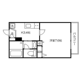 東京都練馬区中村２丁目 賃貸マンション 1K