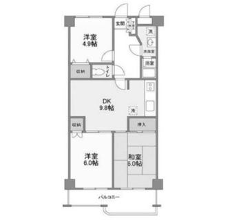 東京都練馬区平和台３丁目 賃貸マンション 2DK