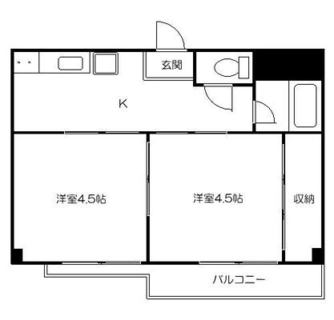 東京都練馬区中村北２丁目 賃貸マンション 2K